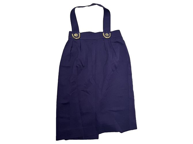 Saia de lã roxa Dior Roxo