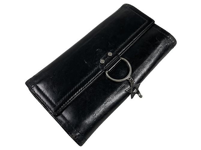 Dior Black Patent Leather Wallet