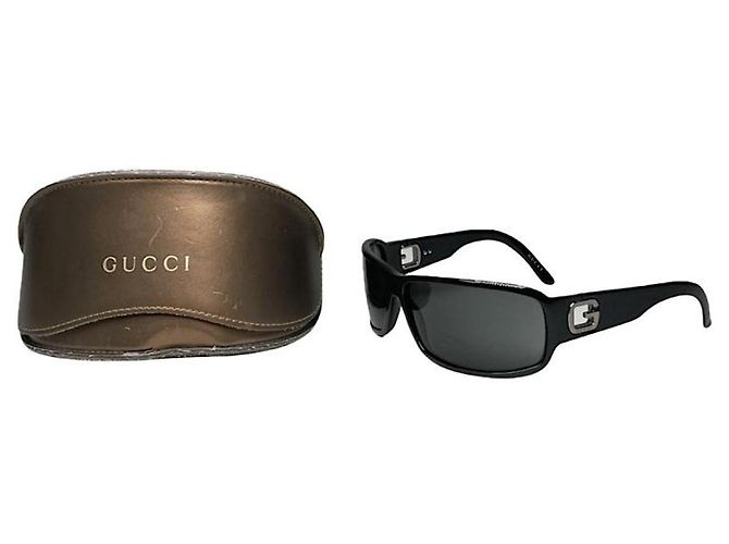 Gucci schwarze Kunststoffsonnenbrille
