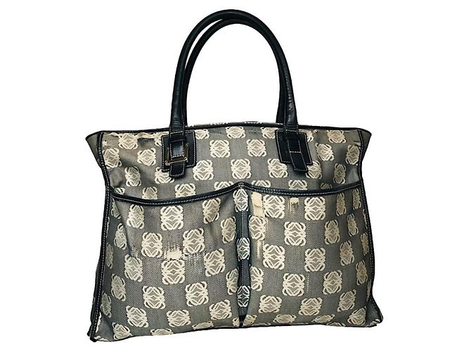 Bolsa de algodão preta Loewe Gate Preto