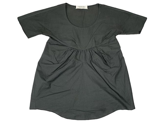 Top de algodón caqui Marni