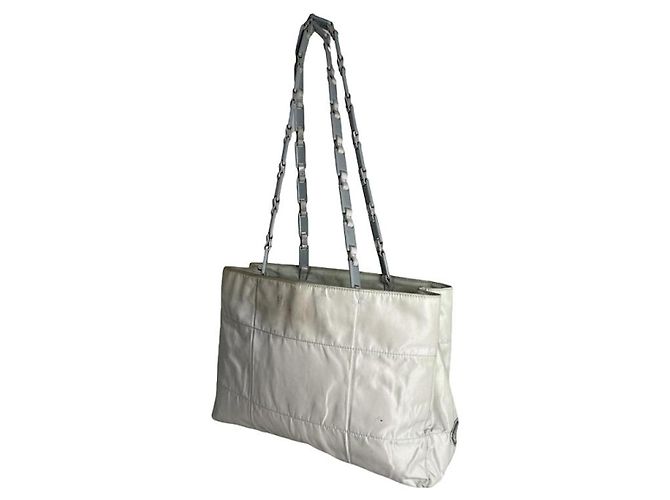 Prada Re-Edition 1995 weiße Polyester-Handtasche