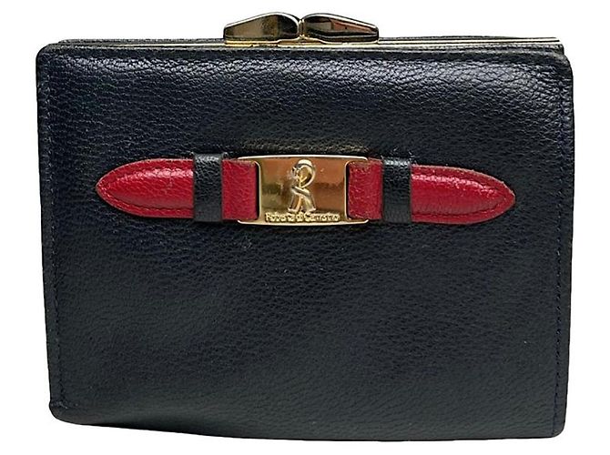 Cartera de cuero negro ROBERTA DI CAMERINO