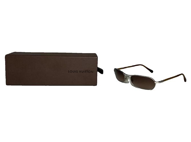 Gafas de sol de metal marrón Louis Vuitton Castaño