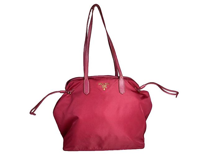 Diagramme Prada Diagramm Rosa Polyester Handtasche Pink