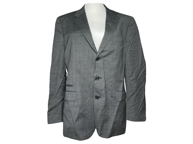 Prada Black Wool Suit