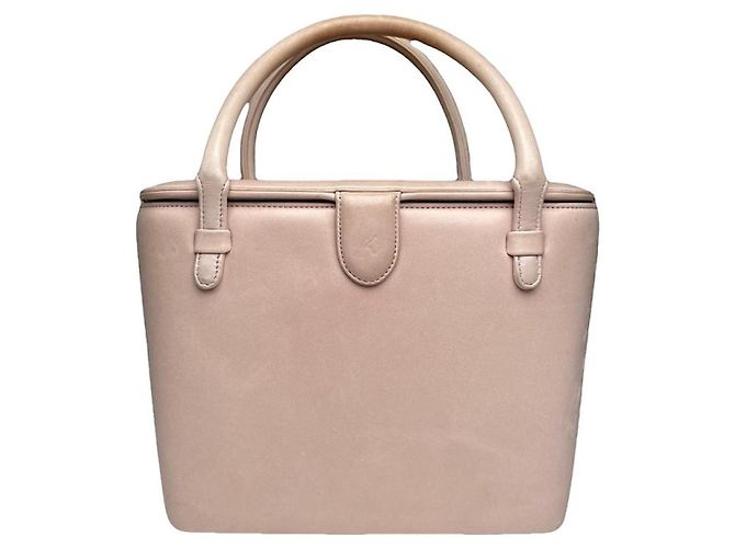 Autre Marque Non Signé / Unsigned Pink Leather Handbag