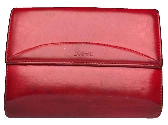 Loewe Red Leather Wallet