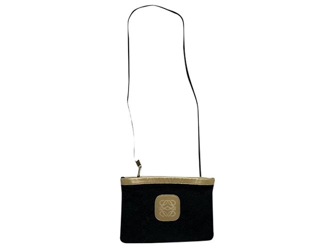 Loewe Flamenco schwarze Polyester-Handtasche