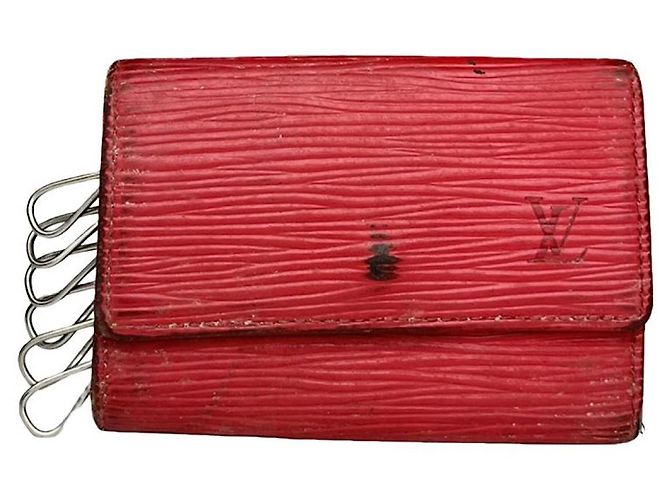 Rote Lederhandtasche Dauphine von Louis Vuitton
