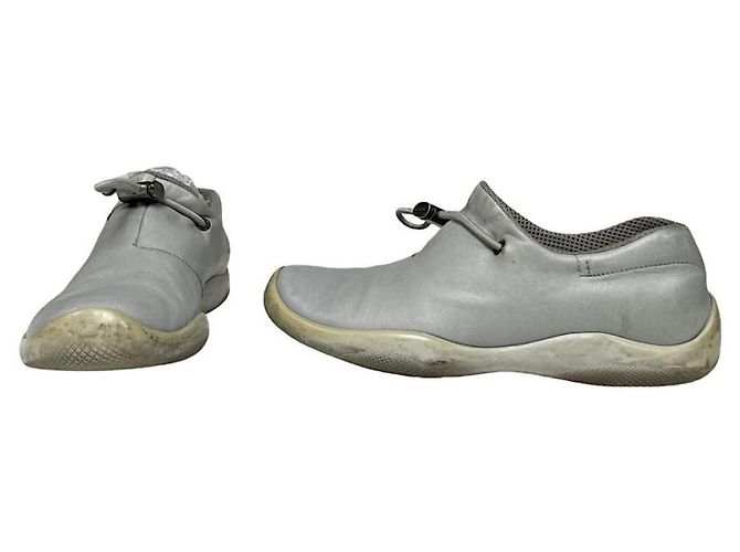 Prada Turquoise Leather Trainer