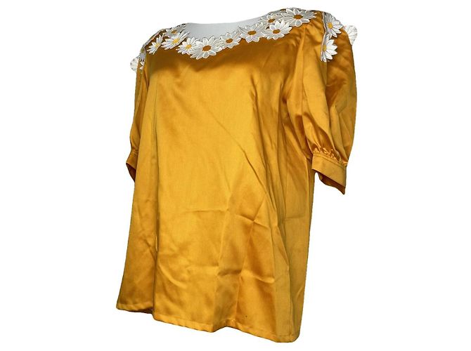Dior J'Adior8 Orange Silk Top