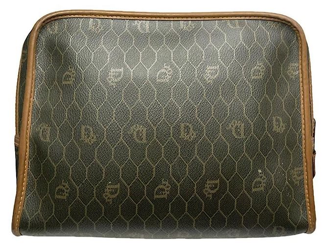 Graue Leder-Clutch von Dior DiorAddict