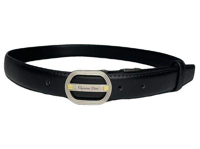 Christian Dior Dior Homme schwarzer Ledergürtel