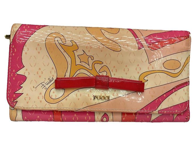 Emilio Pucci Multicolour Patent Leather Wallet Multiple colors