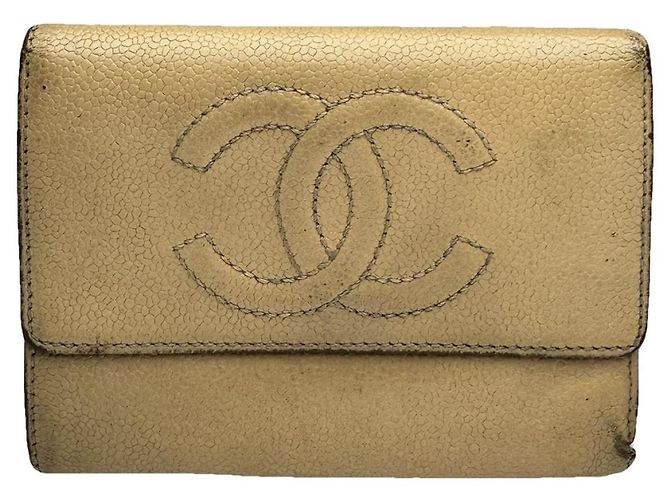 Timeless Chanel Beige Leather Wallet