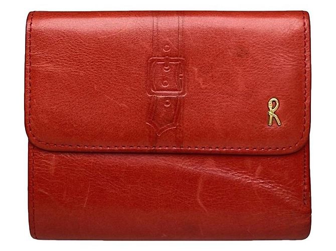 ROBERTA DI CAMERINO Red Leather Wallet