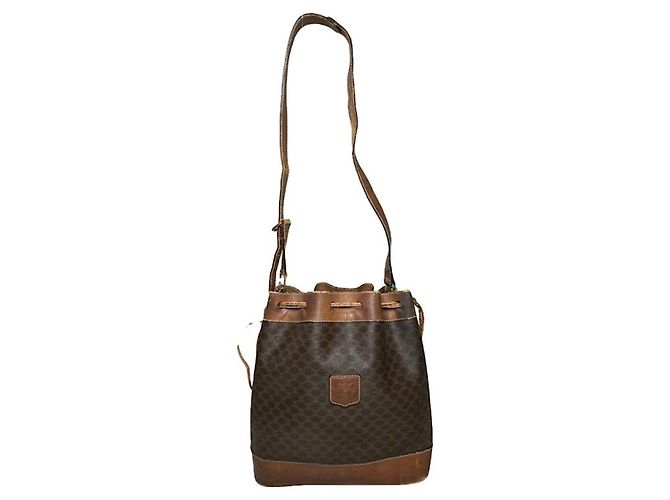 Céline Bolsa de couro marrom Celine