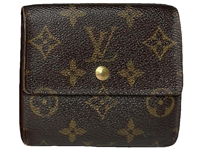 Carteira de couro marrom Koala Louis Vuitton