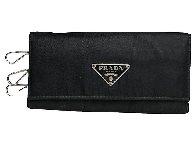Schwarze Polyester-Handtasche von Prada