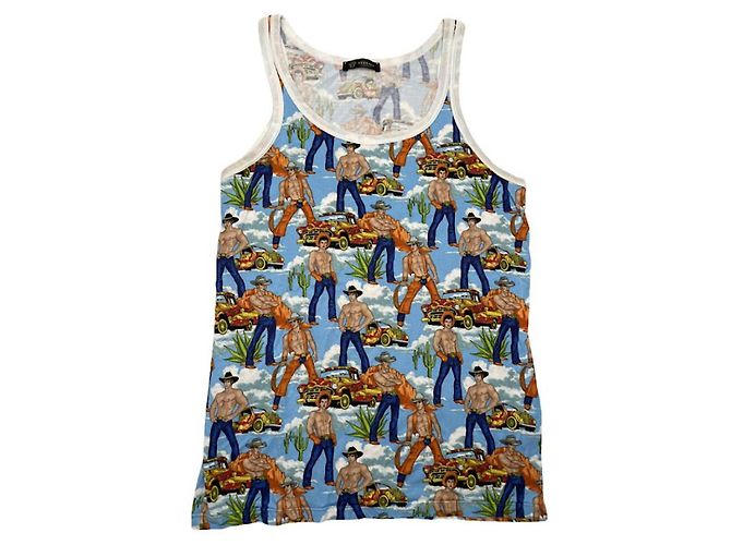 Versace Multicolour Polyester Top Multiple colors