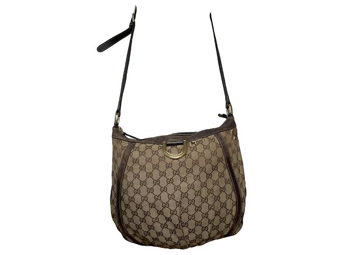 Gucci Amalfi Beige Cotton Handbag