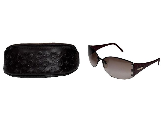 Céline Celine Purple Plastic Sunglasses