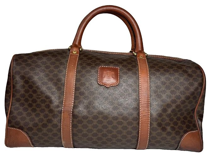 Céline Celine braune Leder-Reisetasche