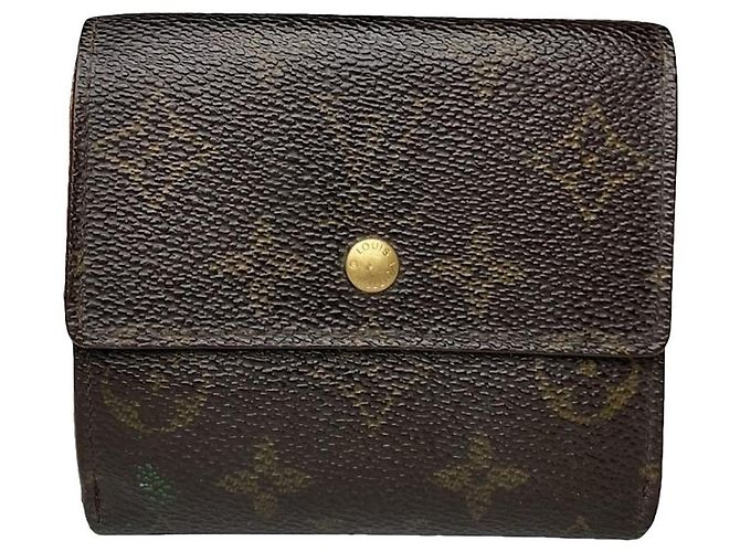 Louis Vuitton Grenelle braune Lederbörse