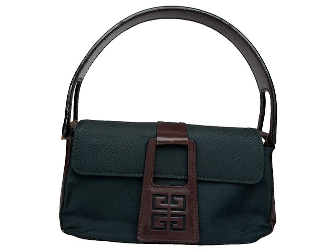 Sac à main en cuir vert Givenchy 4G