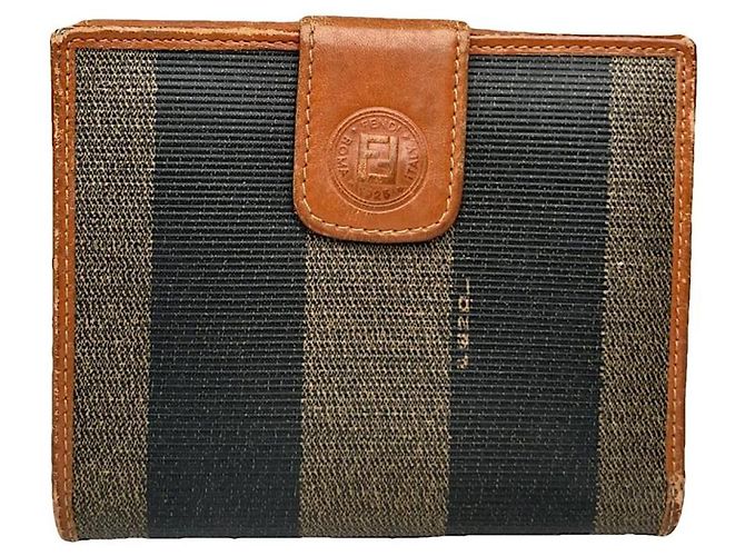 Fendi Baguette Black Leather Wallet