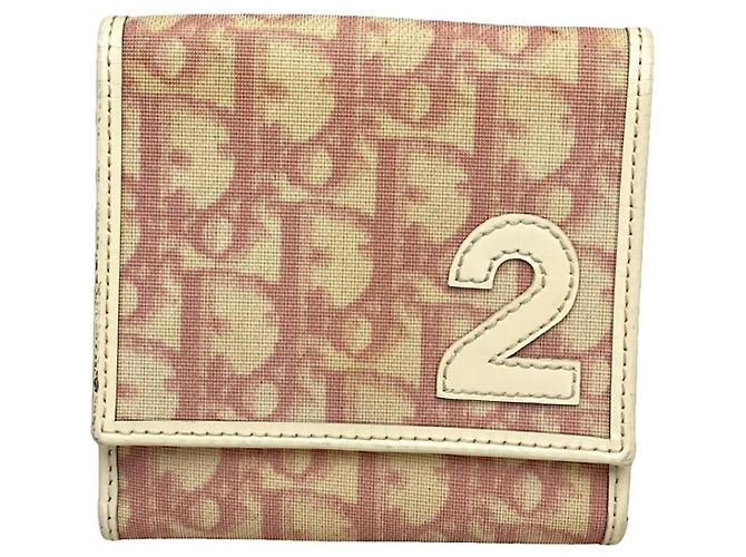 Dior 30 Montaigne Pink Leather Wallet