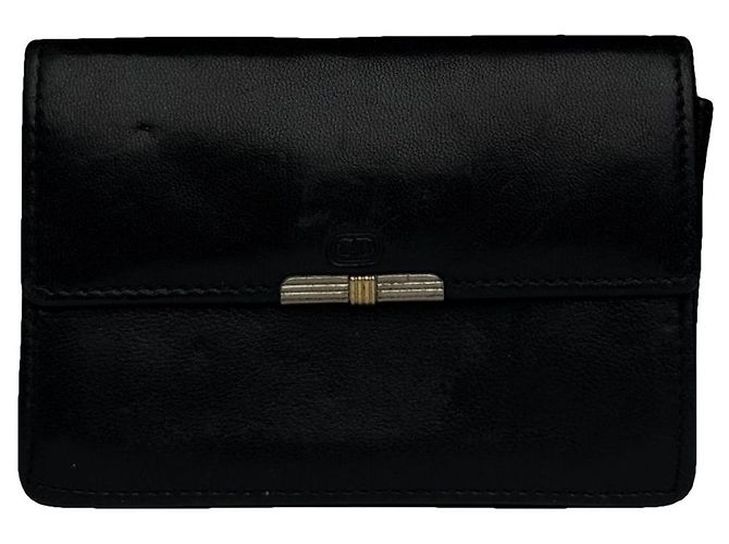 Pochette en cuir noir Dior Diorama