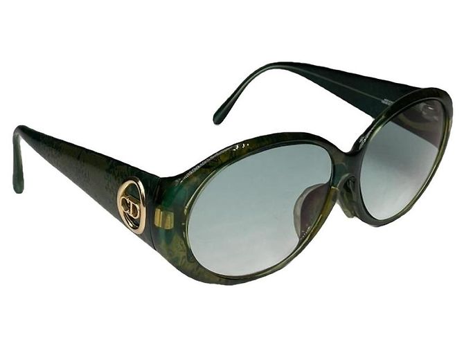 Gafas de sol de plástico verde Dior