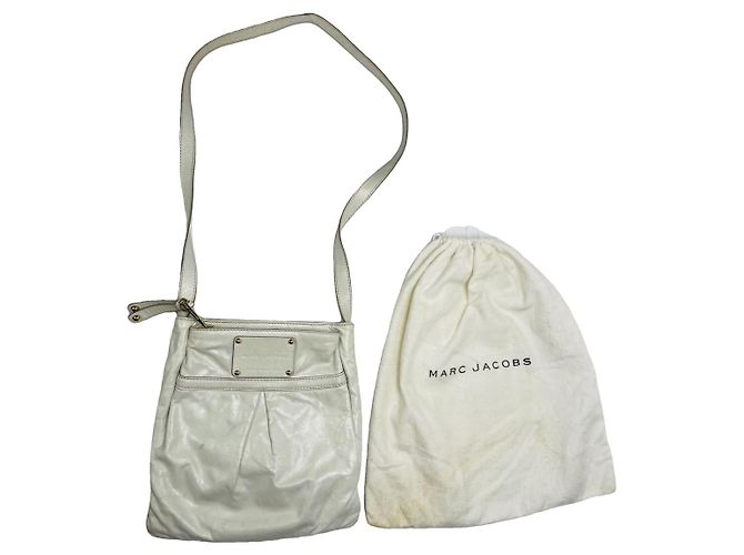 Bolsa de couro branco Marc Jacobs