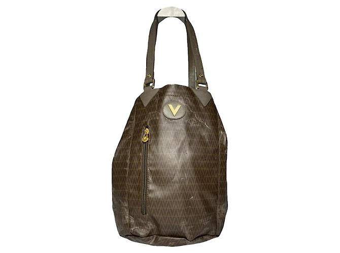 Autre Marque Bolsa de couro marrom MARIO VALENTINO