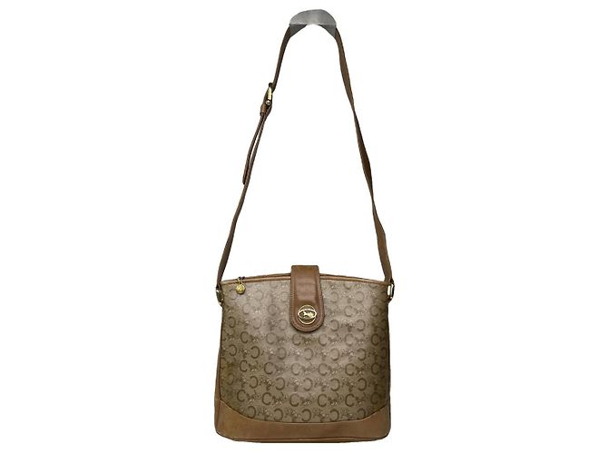 Triomphe Céline Braune Lederhandtasche Celine
