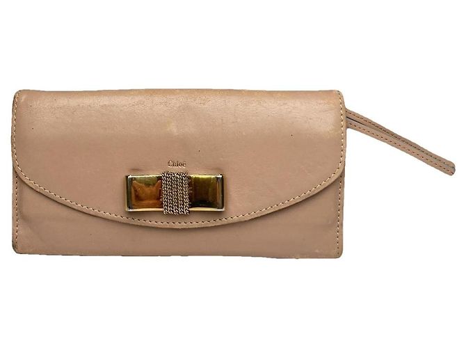 Chloé Marcie Pink Leather Wallet