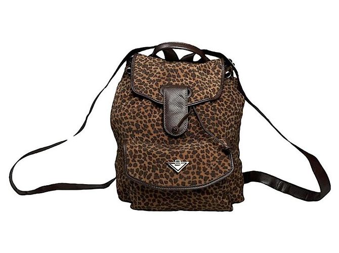 Sac à main en polyester marron Bottega Veneta