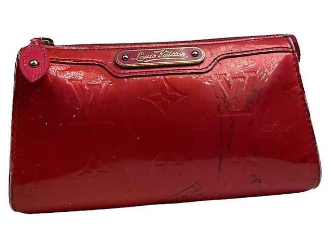 Louis Vuitton Shirley rote Leder-Clutch