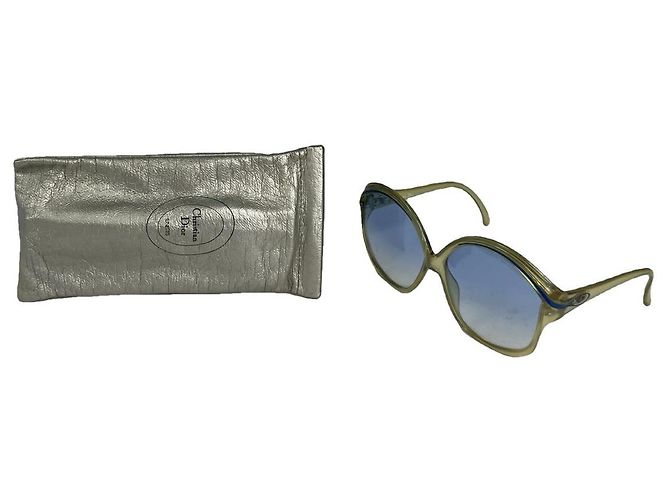 Gafas de sol de plástico amarillo Dior
