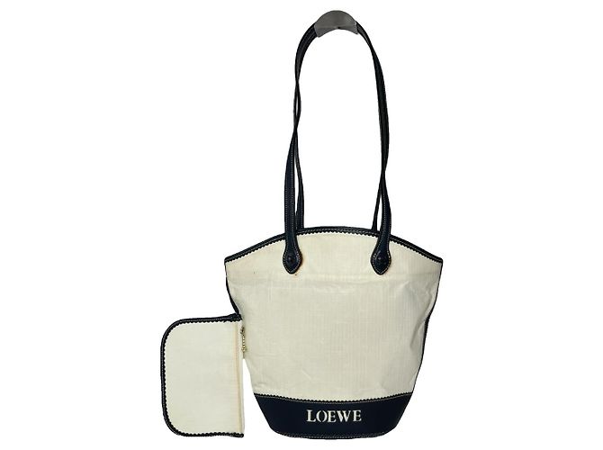 Bolsa de mão em couro branco Loewe Puzzle