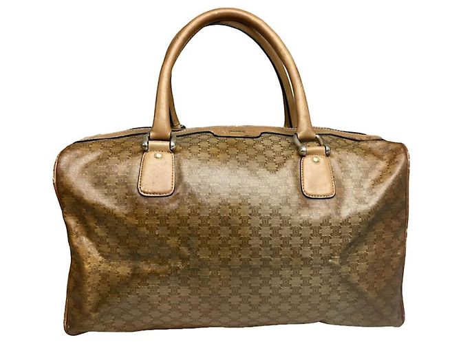 Céline Bolsa de couro marrom Celine Tabou
