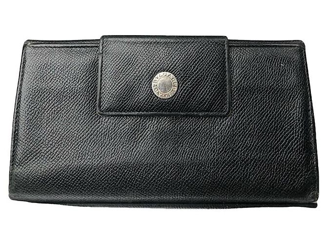Bulgari Bvlgari Black Leather Wallet
