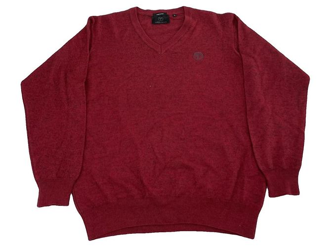 Autre Marque CARLO COLUCCI Roter Wollpullover & Sweatshirt 