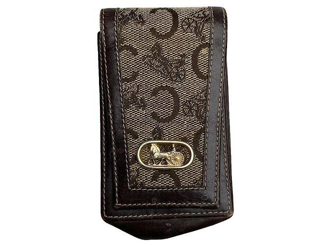 Céline Bolsa de couro marrom Celine