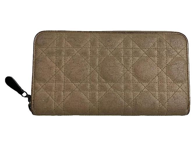 Dior Miss Dior Beige Leather Wallet
