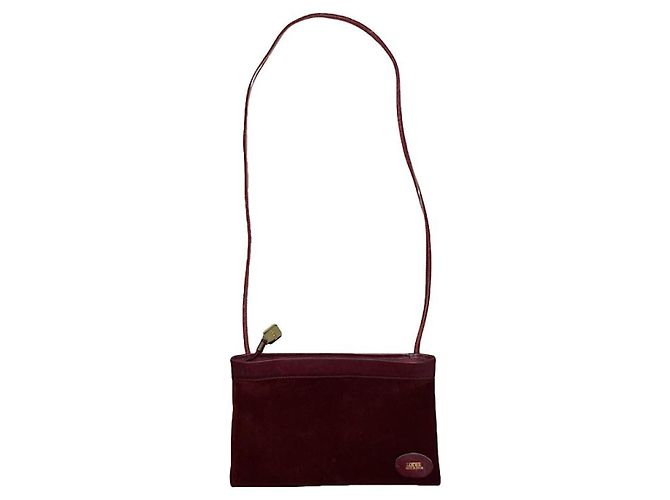 Loewe Amazona Burgundy Leather Handbag Dark red