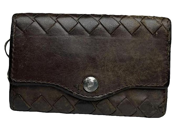 Bolsa de couro marrom Bottega Veneta