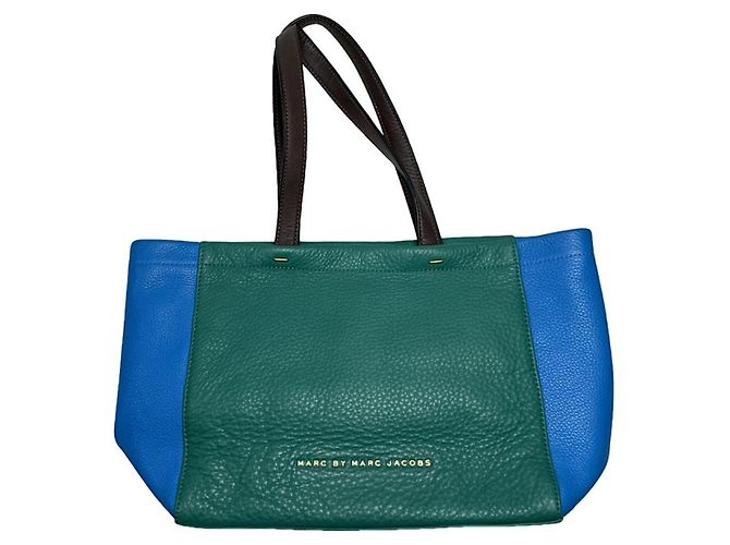 Bolsa de couro verde Marc by Marc Jacobs